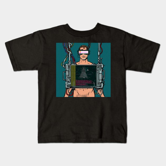 WOWNERO CYBORG Kids T-Shirt by ForestFire